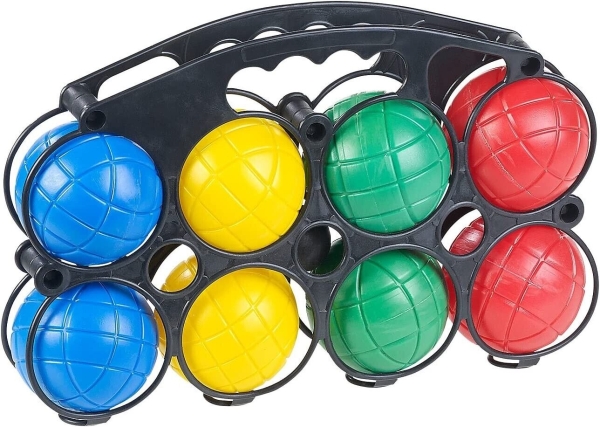 Boccia Spiel Set mit 8 Kugeln im Tragekoffer Boule